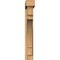 Ekena Millwork Merced Block Rough Sawn Bracket w/ Offset Brace, Western Red Cedar, 6"W x 30"D x 42"H BKT0604X30X42MRC05RWR - alternate 3